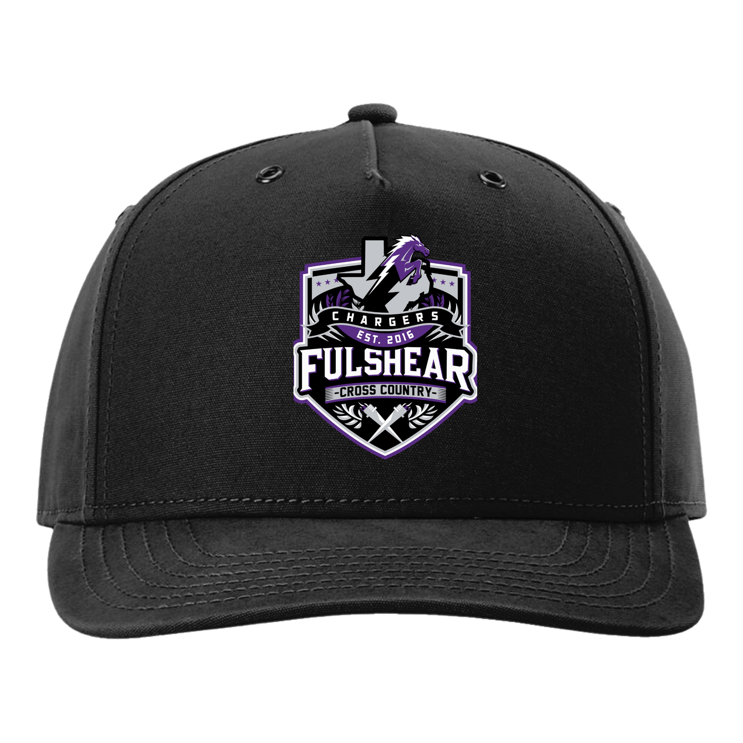 Richardson Burnside Cap with Embroidered XC Shield on Front